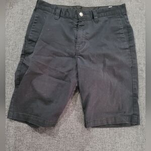 Volcom Black Flat Front Shorts Casual Style